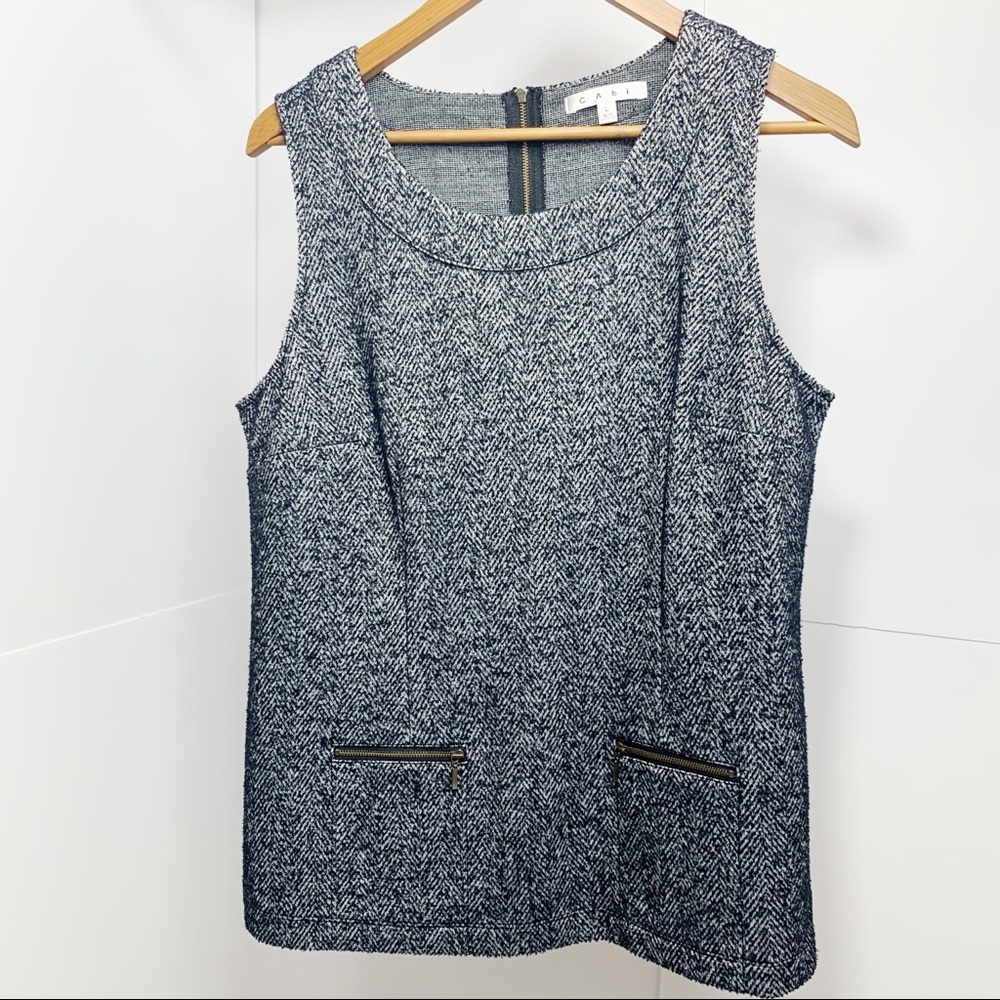 Cabi | Twill Sleeveless Top Size L